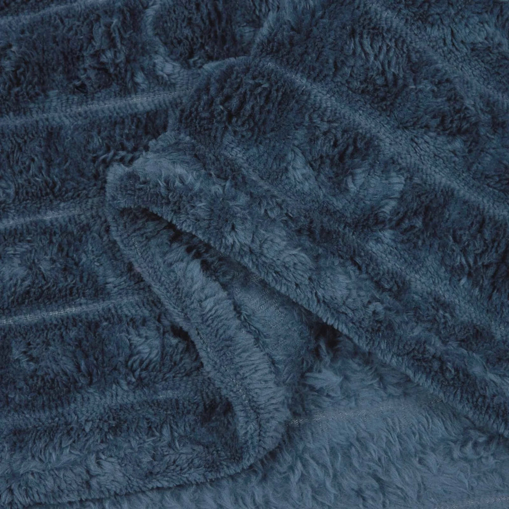 Coperta Blu navy 200 x 150 cm Panno 42016926