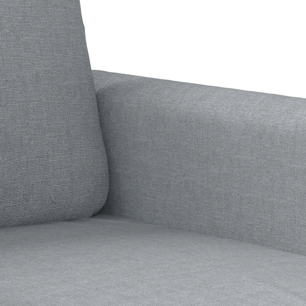 Set di Divani 3 pz con Cuscini Grigio Chiaro in Tessuto 3202126