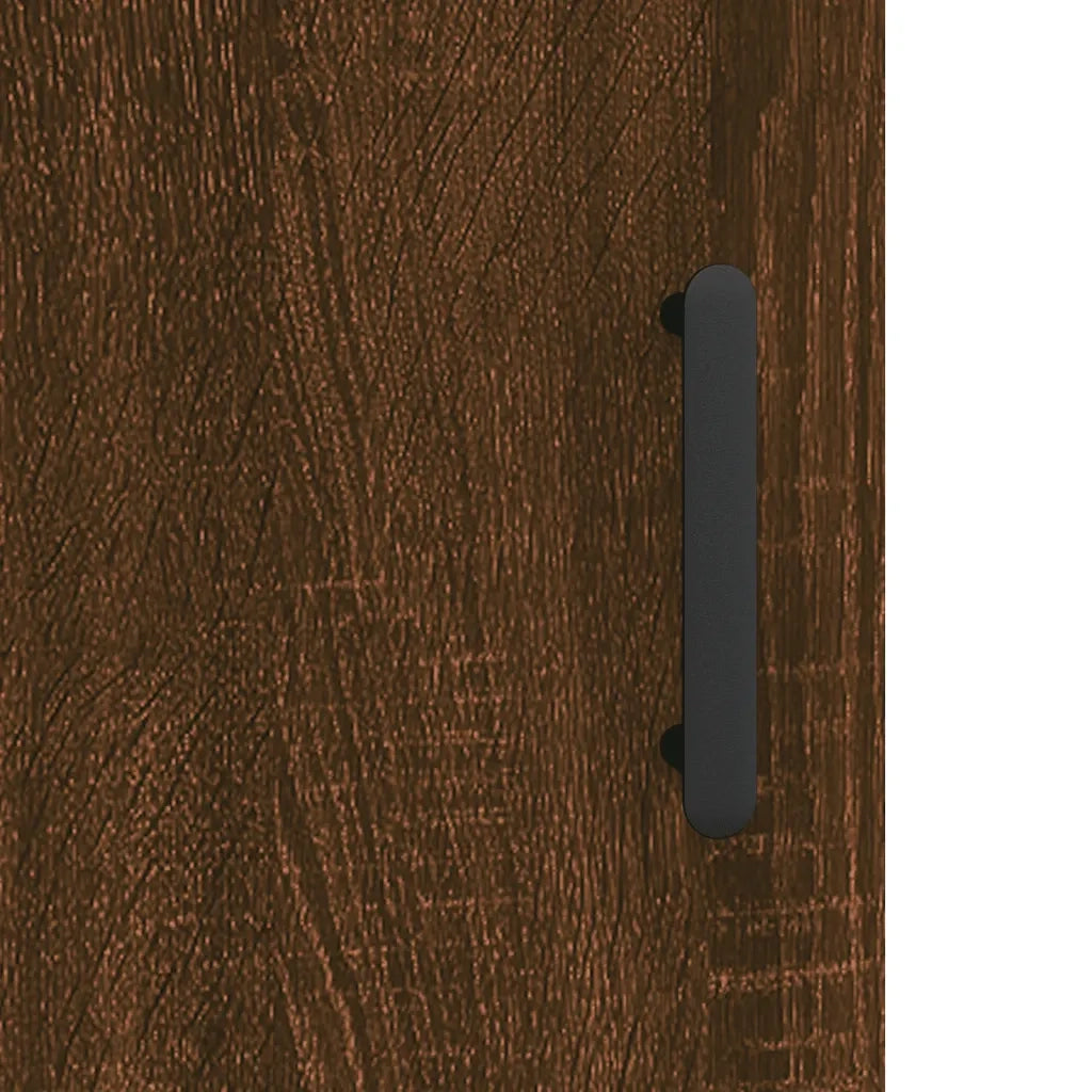 Credenza Rovere Marrone 69,5x34x90 cm in Legno Multistrato 827931
