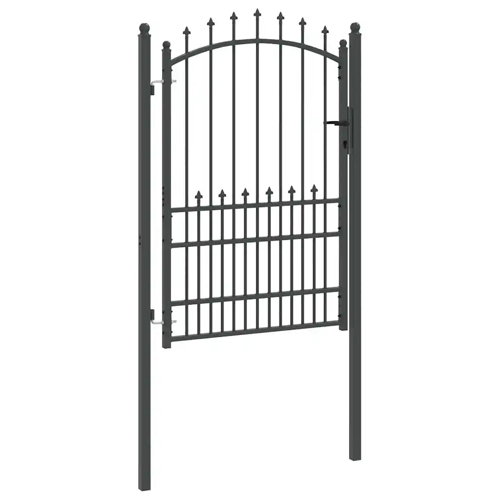 Cancello della recinzione con punte EMMEN 170 x 100 cm CFW4965278