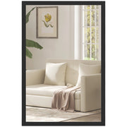 Specchio da Parete ¨C zephmum ¨C Legno Nero 60x40 cm