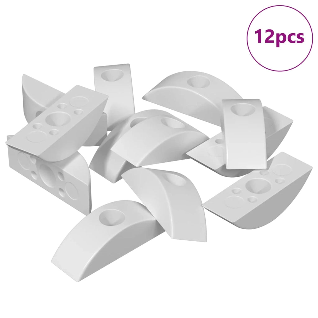 Dado a mezzaluna 12 pz Bianco M6 Polipropilene CFW5443774