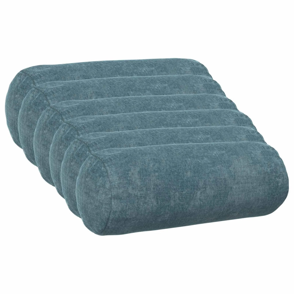 Federa 6 pz HEERLEN Blu Ø 15 x 40 cm Tessuto Chenille 923286