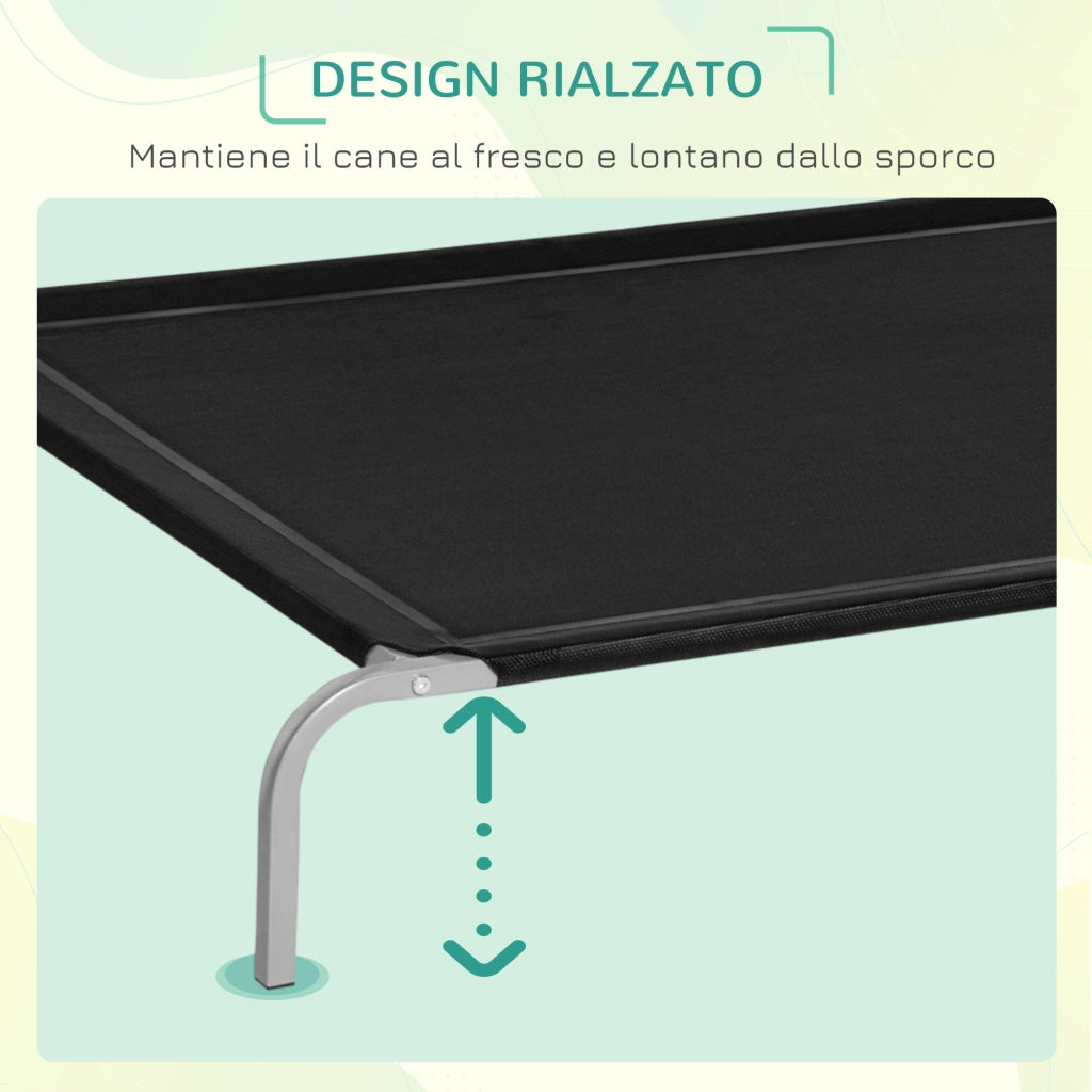 Cuccia per Cani Interno Esterno ¨C Minimal ¨C Nero 130x90x20cm