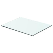 Mensole-Ripiani-Scaffale in Vetro Trasparente 2 pz 40x25 cm