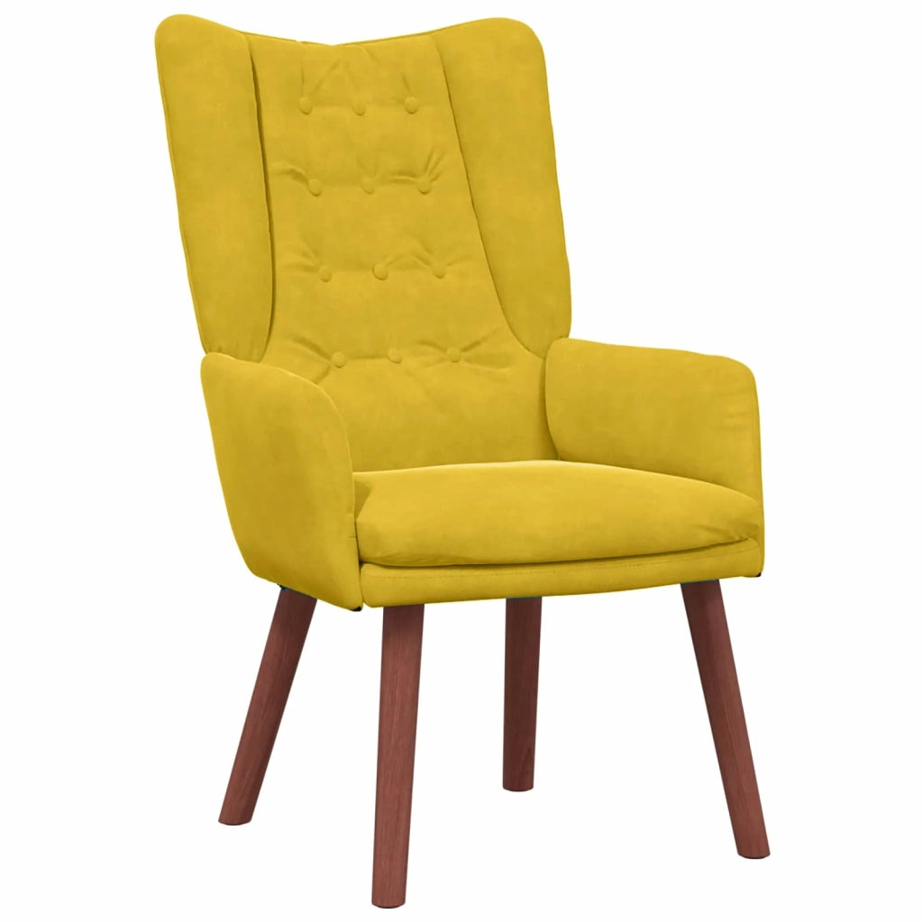 poltrona Giallo 63 x 67 x 94 cm Velluto 42001821