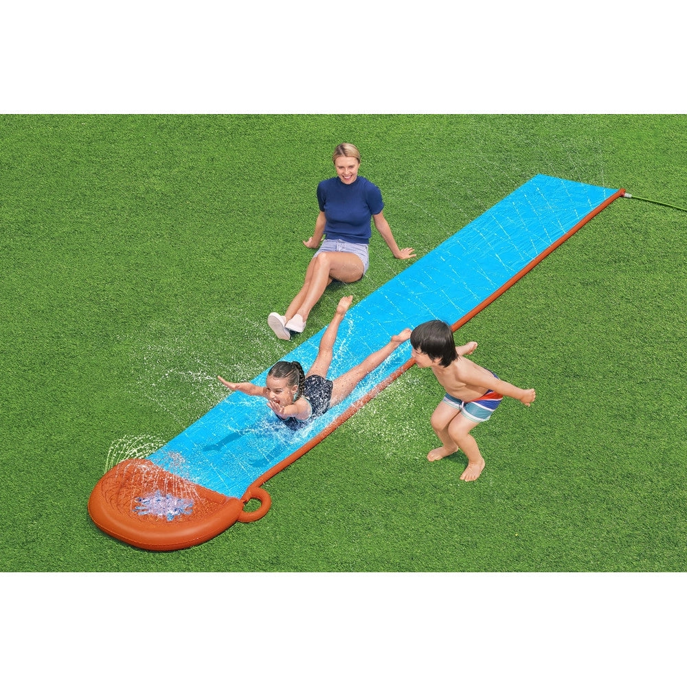 Trade Shop - Scivolo Acquatico Singolo Con Spruzzi Per 1 Persona 488 X 82 Cm Estate Giardino 52326 -