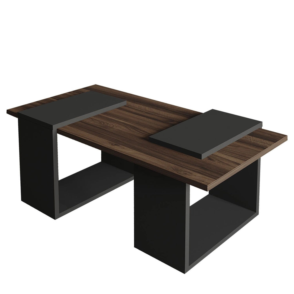 Tavolino in legno "Matris" - 90 x 46 x 37 cm - Marrone