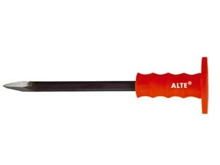 SCALPELLO DA MURATORE A PUNTA CON PARAMANO- - ø mm.16x300 - 6 pezzi ALTE