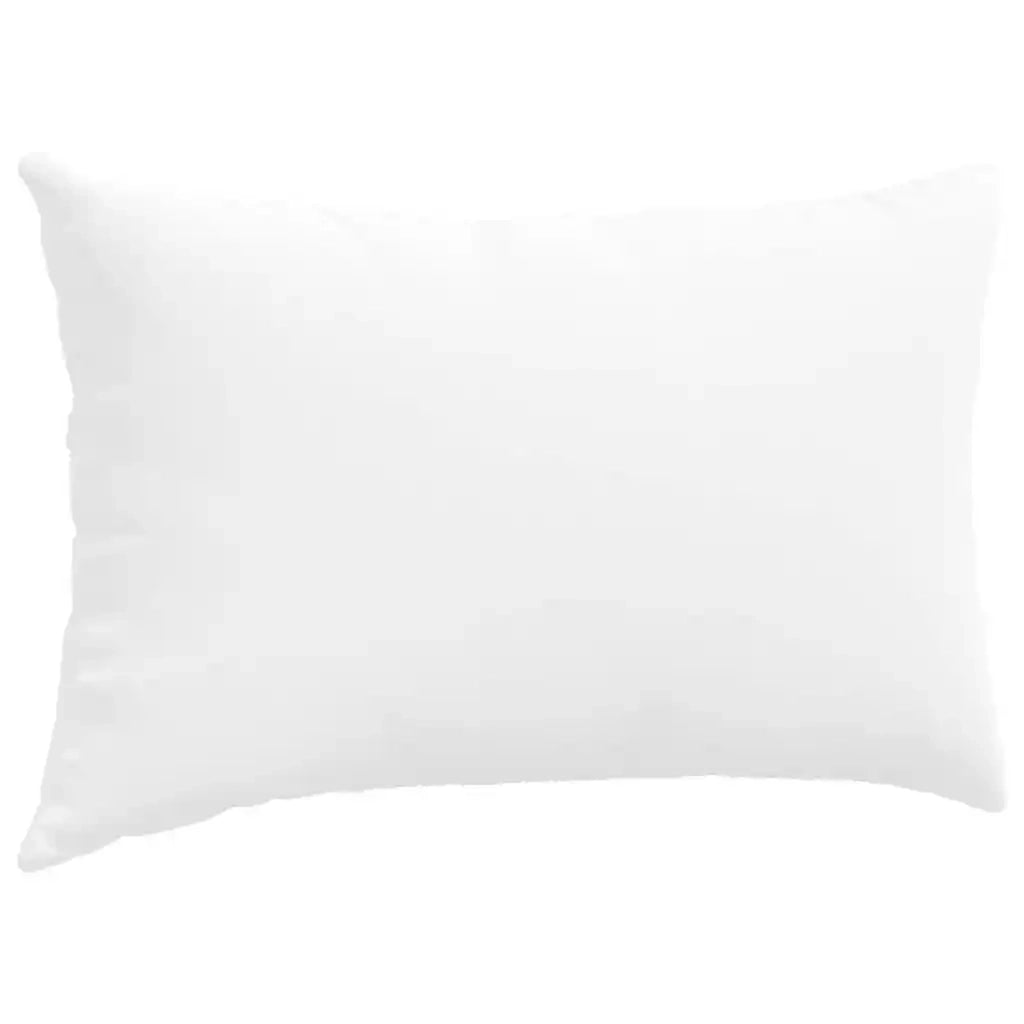 Cuscini da Divano 2 pz-Set di 2 Cuscini per Sofa Bianco 50 x 30 cm Tessuto