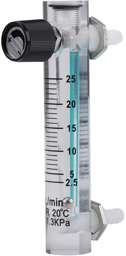 Misuratore di Gas - Acquisto di Alta Qualità - 2,5-25 LPM - Pressione fino a 0,6 MPa - Facile da Utilizzare - Connettiore 8 mm - Misuratore di Flusso