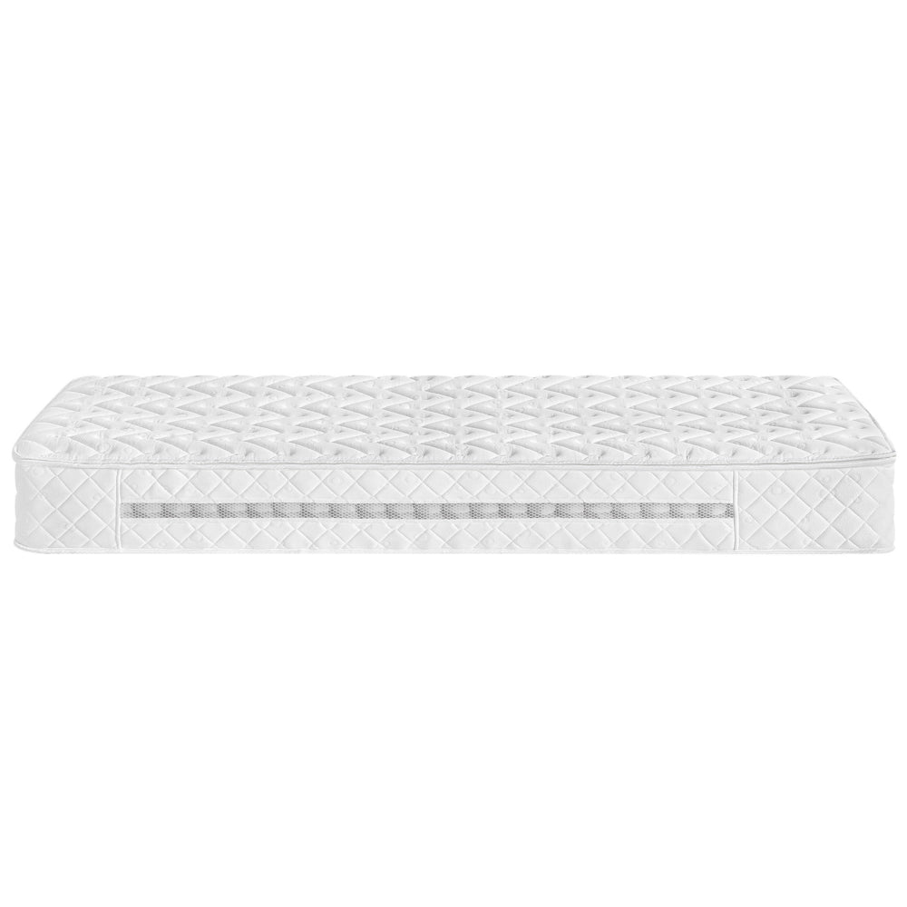 Materasso a molle insacchettate bianco rigido 90 x 200 cm in poliestere con memory foam di raffreddamento con cerniera