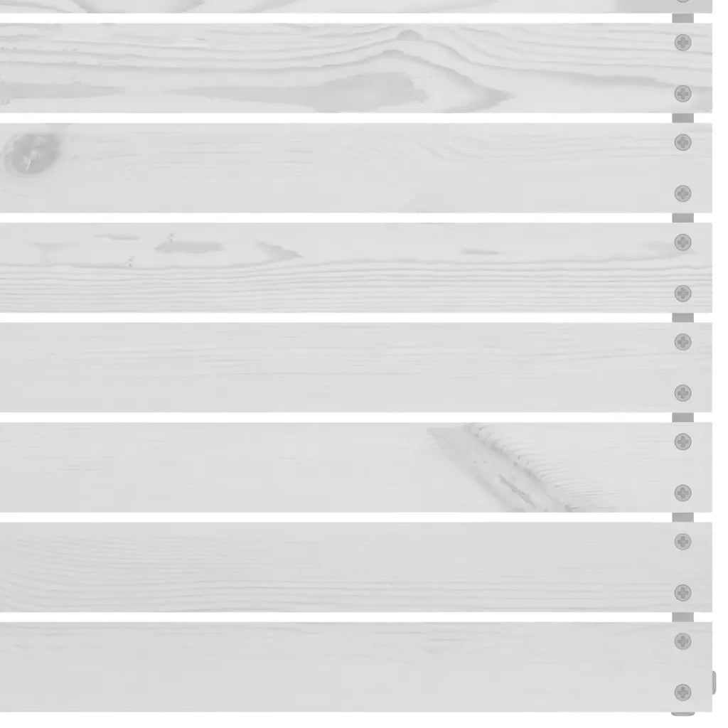 Set Divani da Giardino 5 pz Bianco in Legno Massello di Pino 3082398
