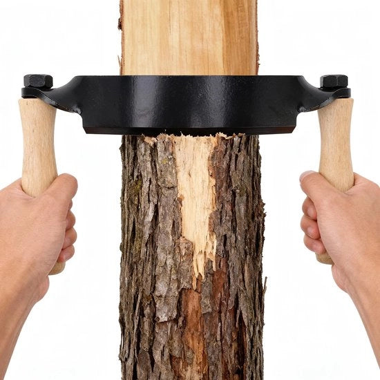 Asse da lavoro con alta affilatura - Schermatura wolfraam - Manico in legno - Progettazione curvata con precisione - Asse da lavoro in legno per sega