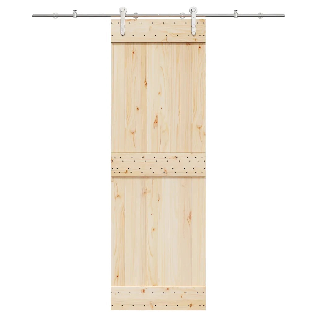 Kit Binari Porta Scorrevole 183 cm Acciaio Inossidabile Argento 4009700
