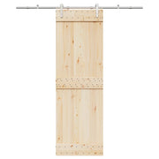Kit Binari Porta Scorrevole 183 cm Acciaio Inossidabile Argento 4009700