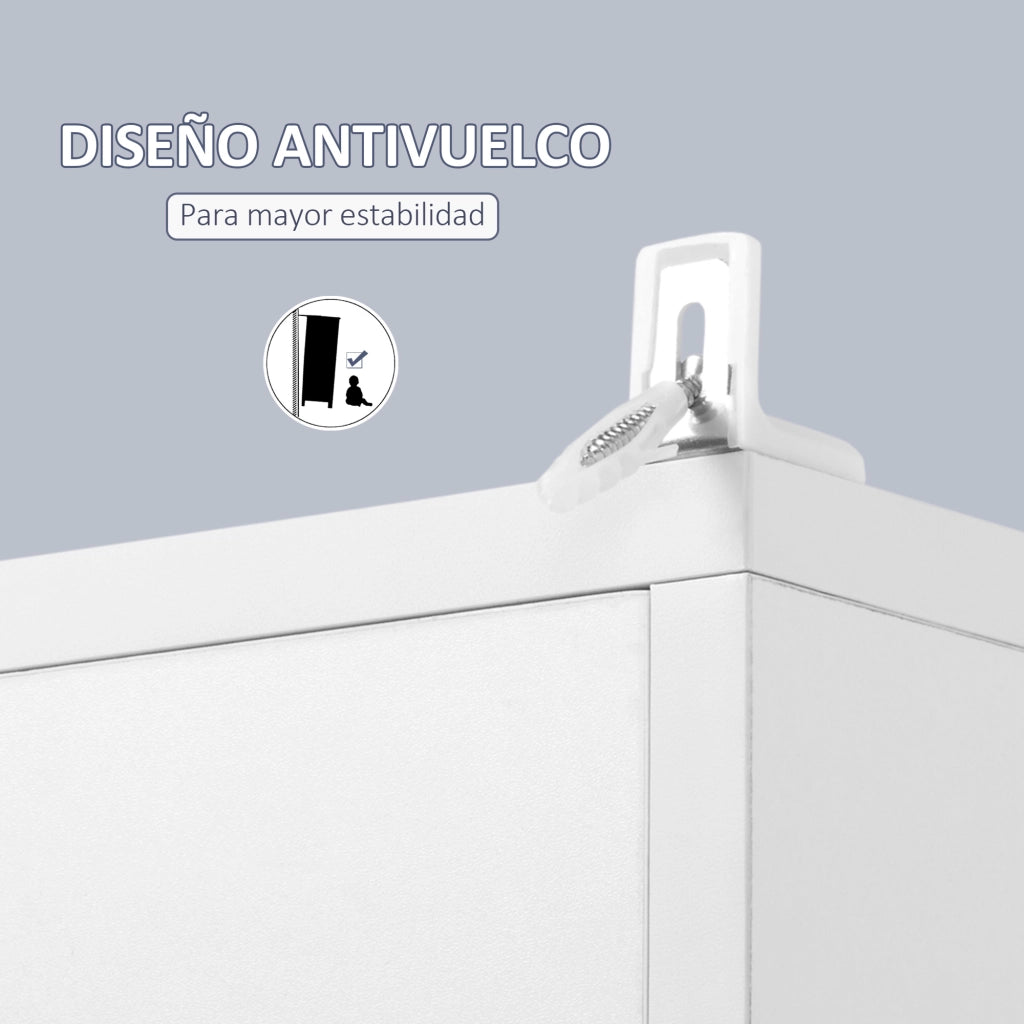 Colonna Bagno con Specchio e Ripiani ¨C Minimal ¨C Bianco 30x28x180 cm
