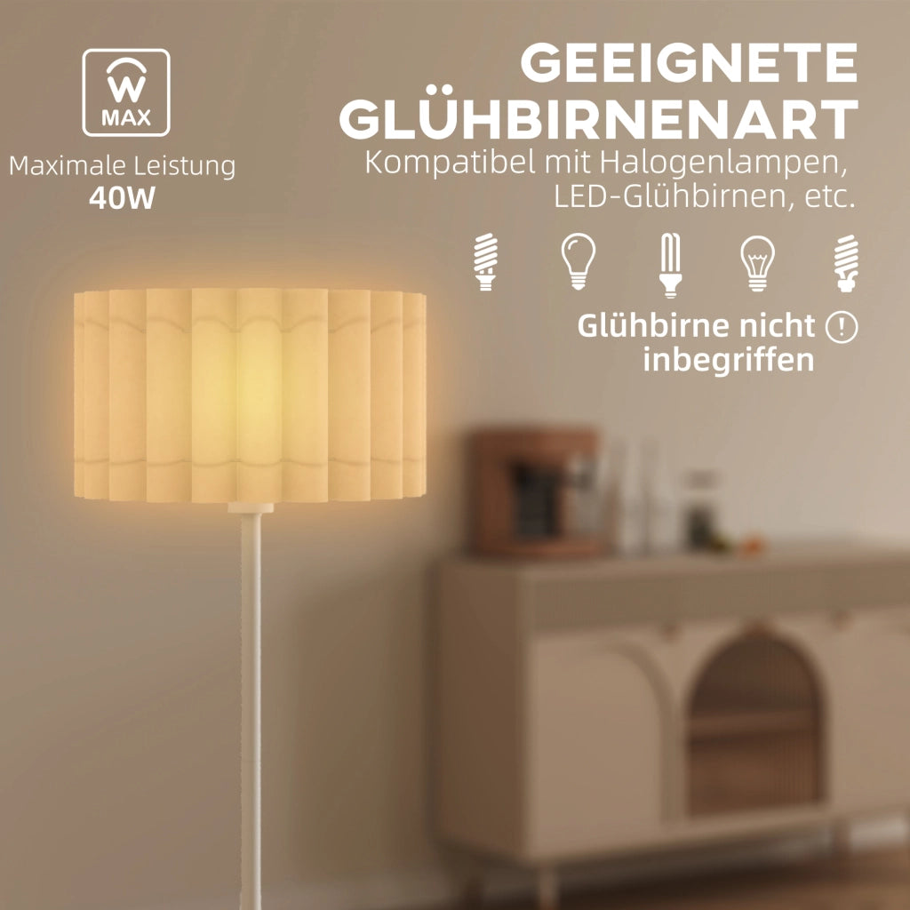 Lampada da terra stile retr¨° ¨C zephmum ¨C bianco