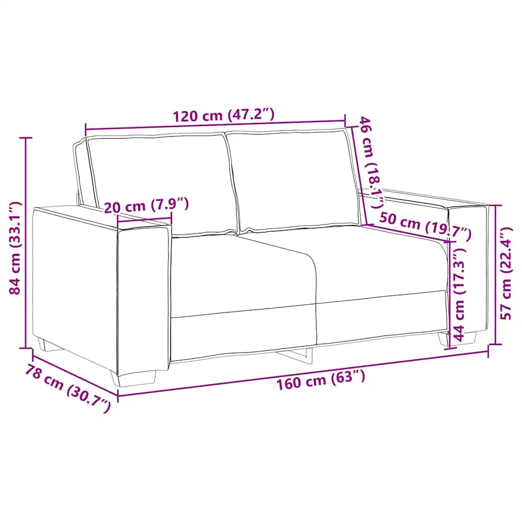 Divano a 2 Posti-Sofa 2 Posti Verde Scuro 120 cm in Velluto 907504