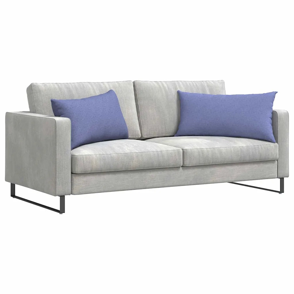 Cuscini da Divano 2 pz | Cuscini per sedie Blu jeans 80 x 40 cm Tessuto