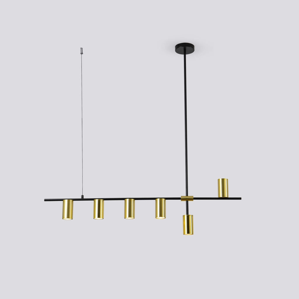 Lampada a sospensione Arizona 6xGU10 nero/oro Light Prestige