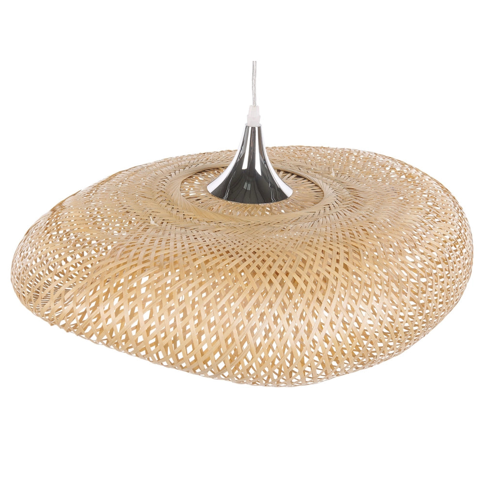 Lampada a sospensione in legno di bambù in legno Boho lampadario