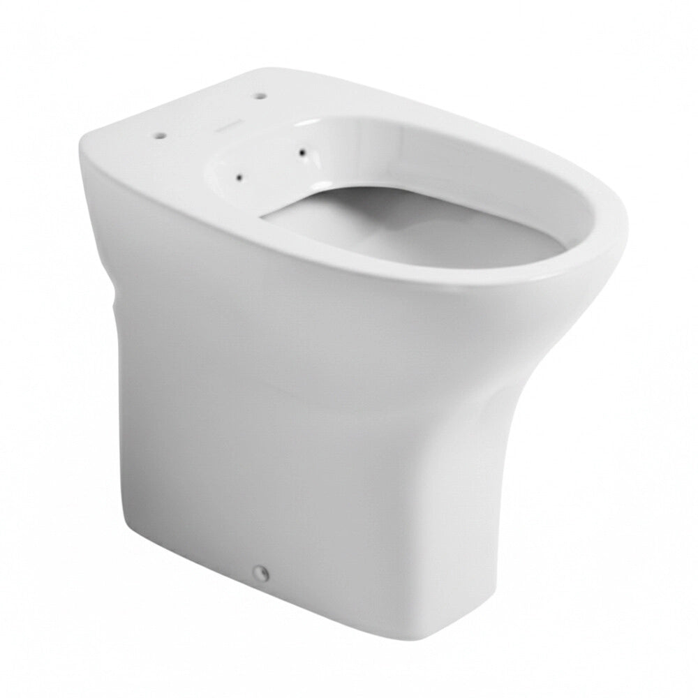 Vaso bidet filomuro combinato h 47 in ceramica bianco Evolution Sanitosco