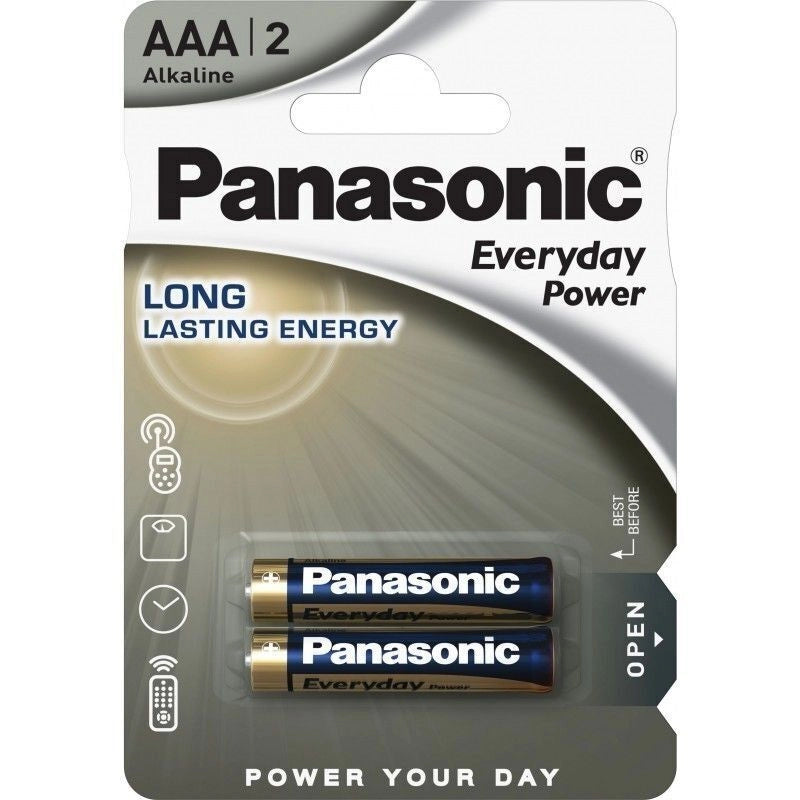 Panasonic LR03EPS-2BP Everyday Power Batteria Alcalina AAA LR03 1.5V 2 pezzi