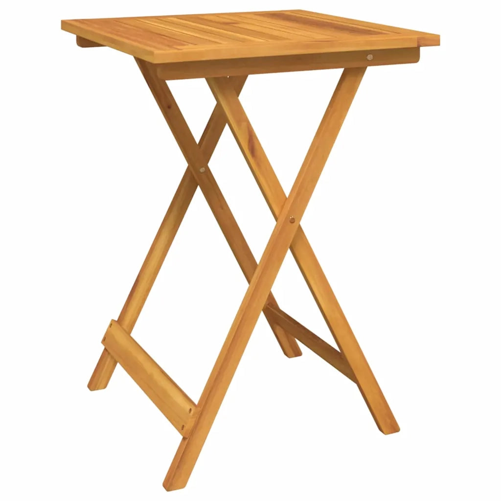 Set Bistro da Giardino 3 pcs Marrone Legno di Acacia Massello 42000951
