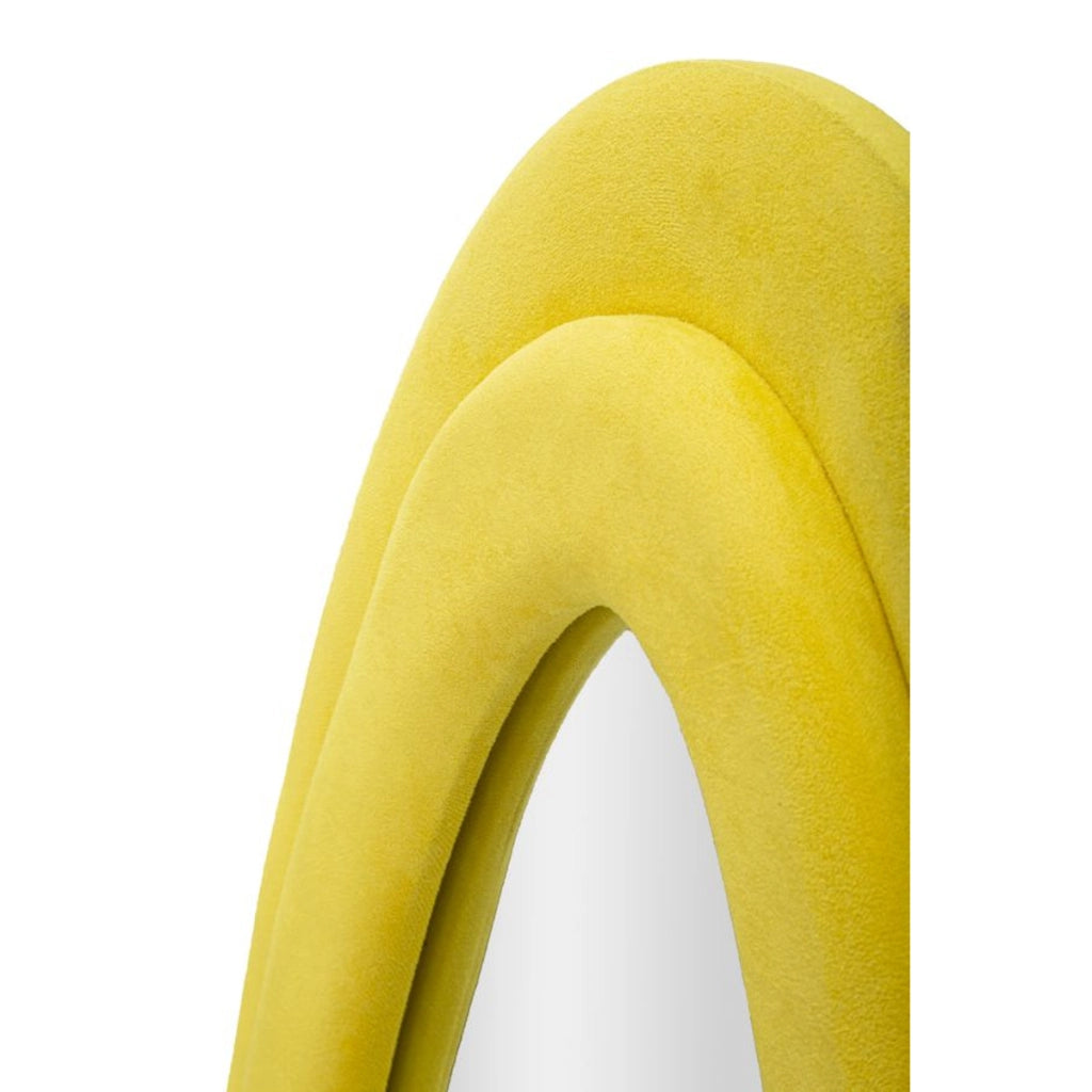 Specchio con Cornice VKH467, Giallo, MDF, 40x4x160 cm