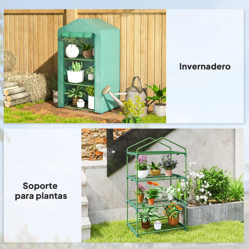 Serra Giardino 3 Livelli ¨C Minimal ¨C Verde 69x49x125 cm