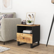 Comodino in Legno Massello di Mango e Legno Multistrato 350648