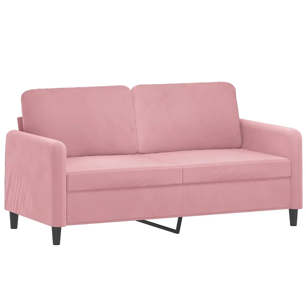 Set di Divani 3 pz Rosa in Velluto 3201987