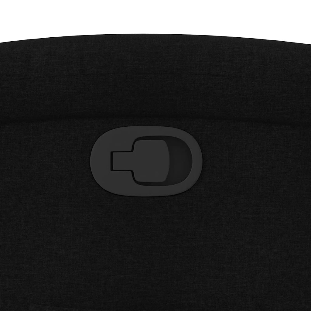 Poltrona reclinabile in tessuto nero 3205382