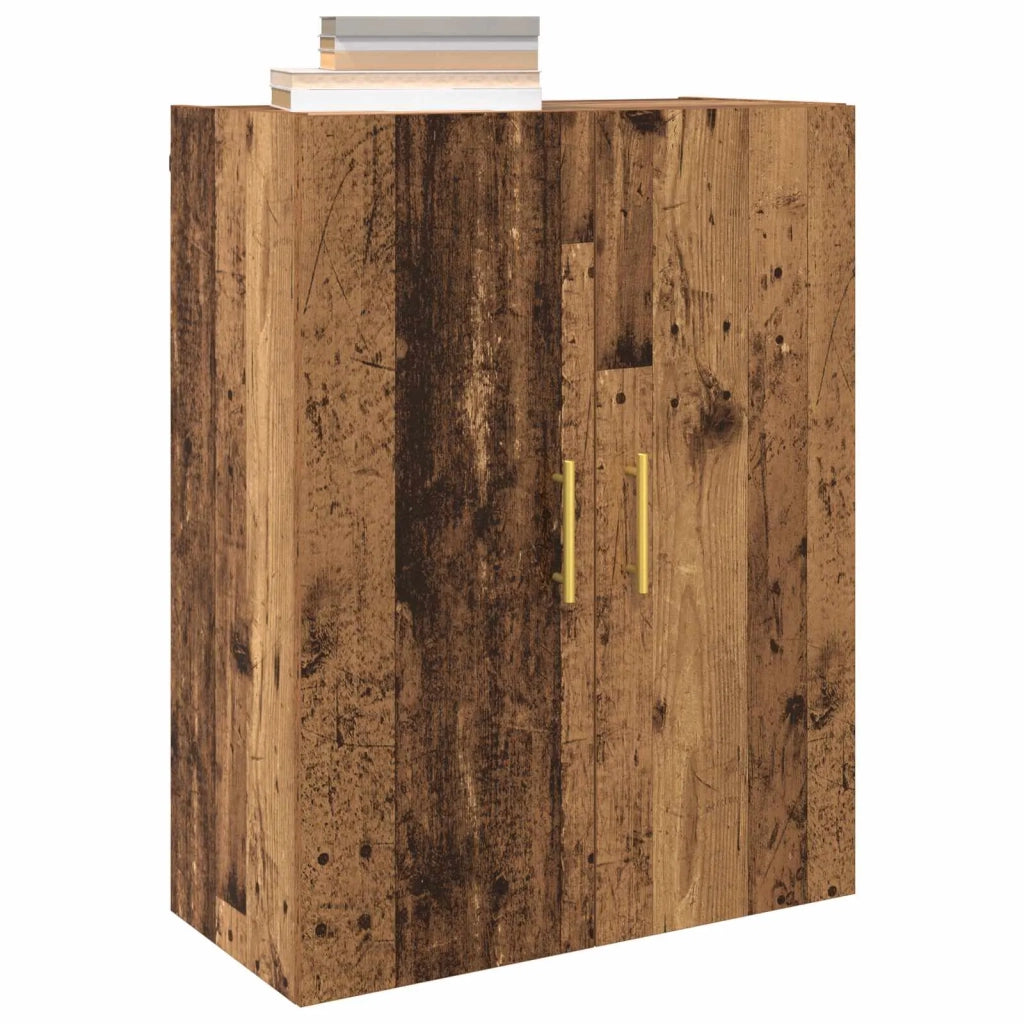 Mobiletto a muro 2 pcs Legno vecchio 69,5 x 34 x 90 cm 3394512