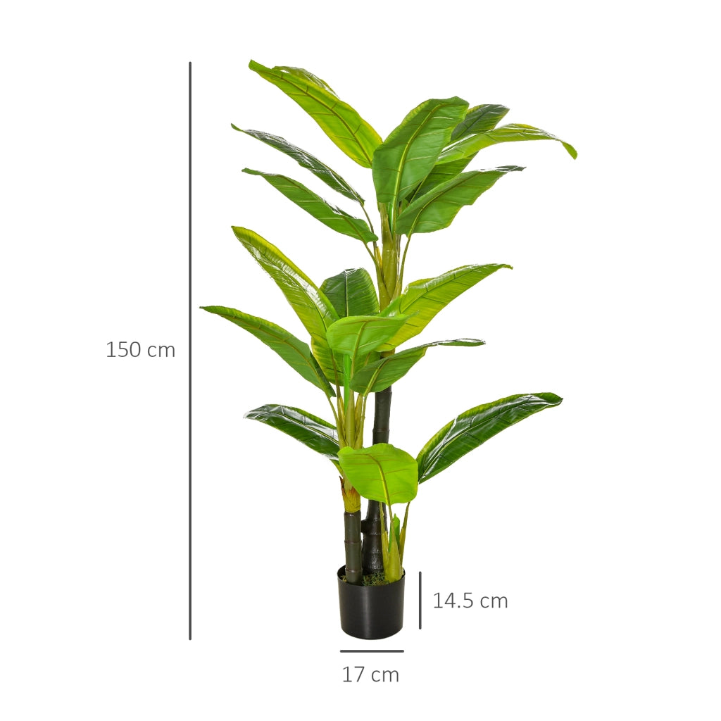 Pianta Banano Artificiale ¨C Xylo ¨C 150cm per Interno ed Esterno