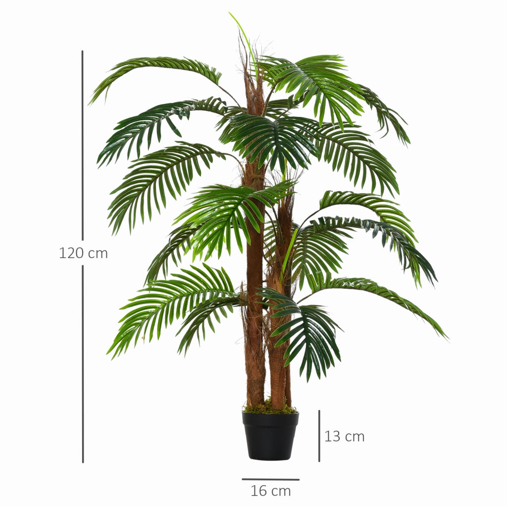 Albero Artificiale Palma ¨C zephmum ¨C Verde 1.2m con Vaso