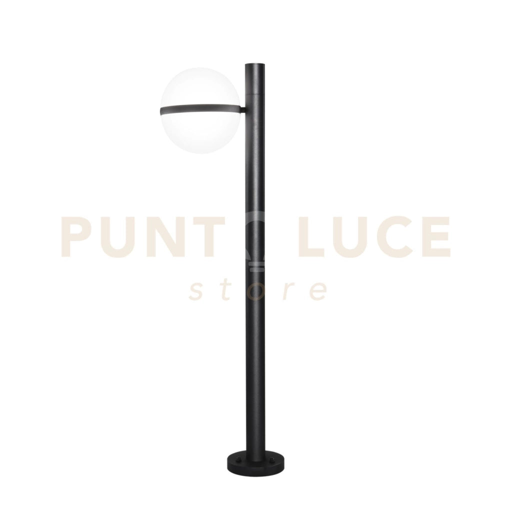 PALETTO ORBIT NERO 1 LUCE ATTACCO E27 IP44 26X100CM BASE IN ALLUMINIO
