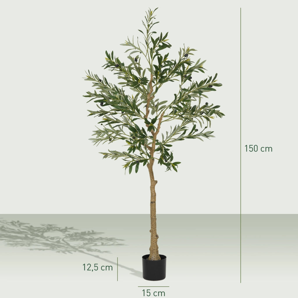 Albero di Ulivo Artificiale ¨C Zephmum ¨C Verde 150 cm