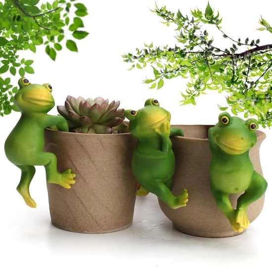 Set di 3 decorazioni per laghi in miniatura appese, realizzate con materiali sostenibili e ideali per l'arredamento accogliente di giardini e laghetti
