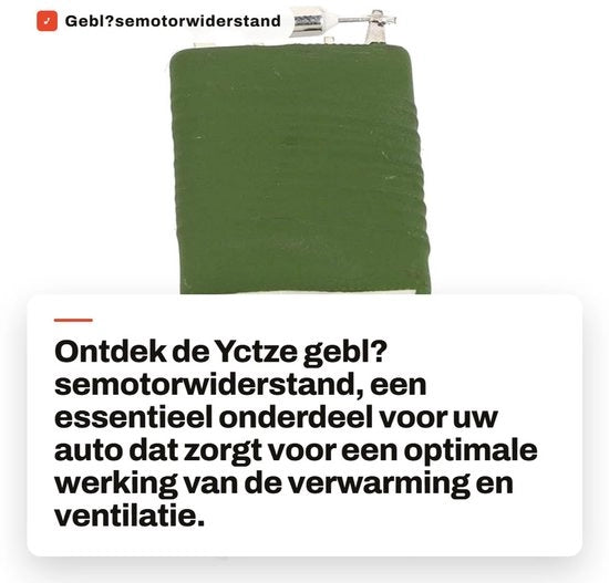 Componente di riscaldamento del motore - Regolatore di ventilatore - Alternativa per 1K0959263A - Alta qualità