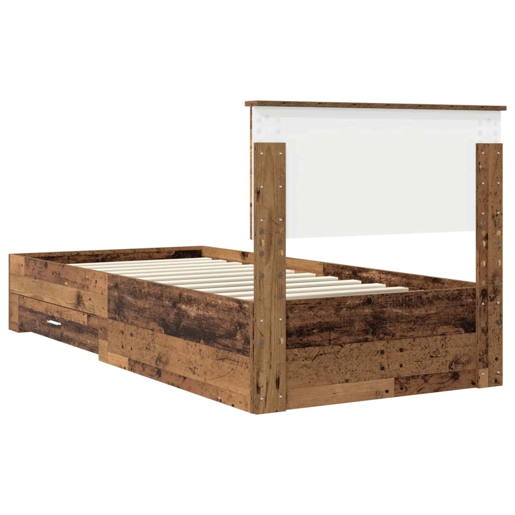 Struttura del letto-Giroletto Legno vecchio 90 x 190 cm Legno multistrato 427859