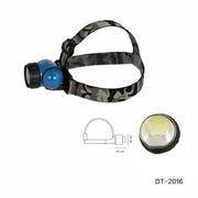 Trade Shop - Torcia Led Cob Frontale Testa 3w Luce Regolabile Escursioni Pesca Gite Dt-2016 -
