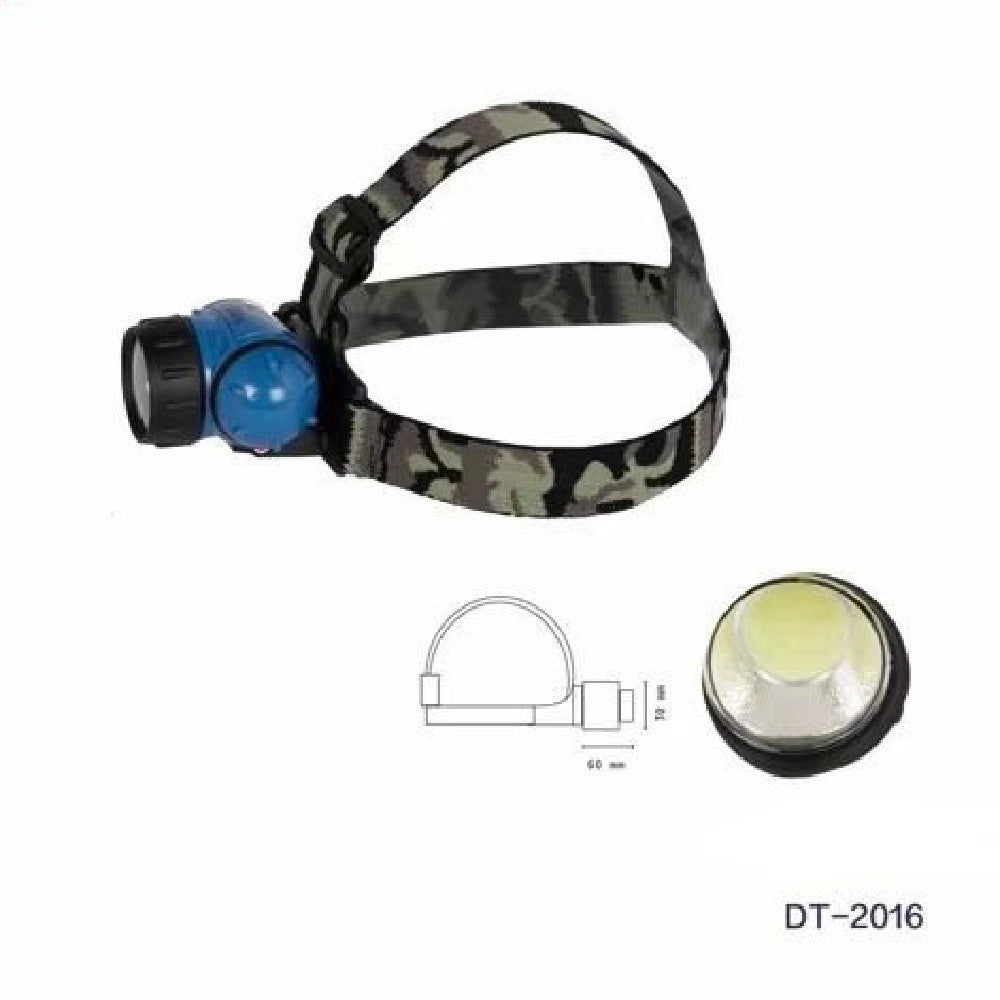 Trade Shop - Torcia Led Cob Frontale Testa 3w Luce Regolabile Escursioni Pesca Gite Dt-2016 -