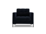 Cosmopolitan Design - Poltrona "Bali" in velluto blu scuro 