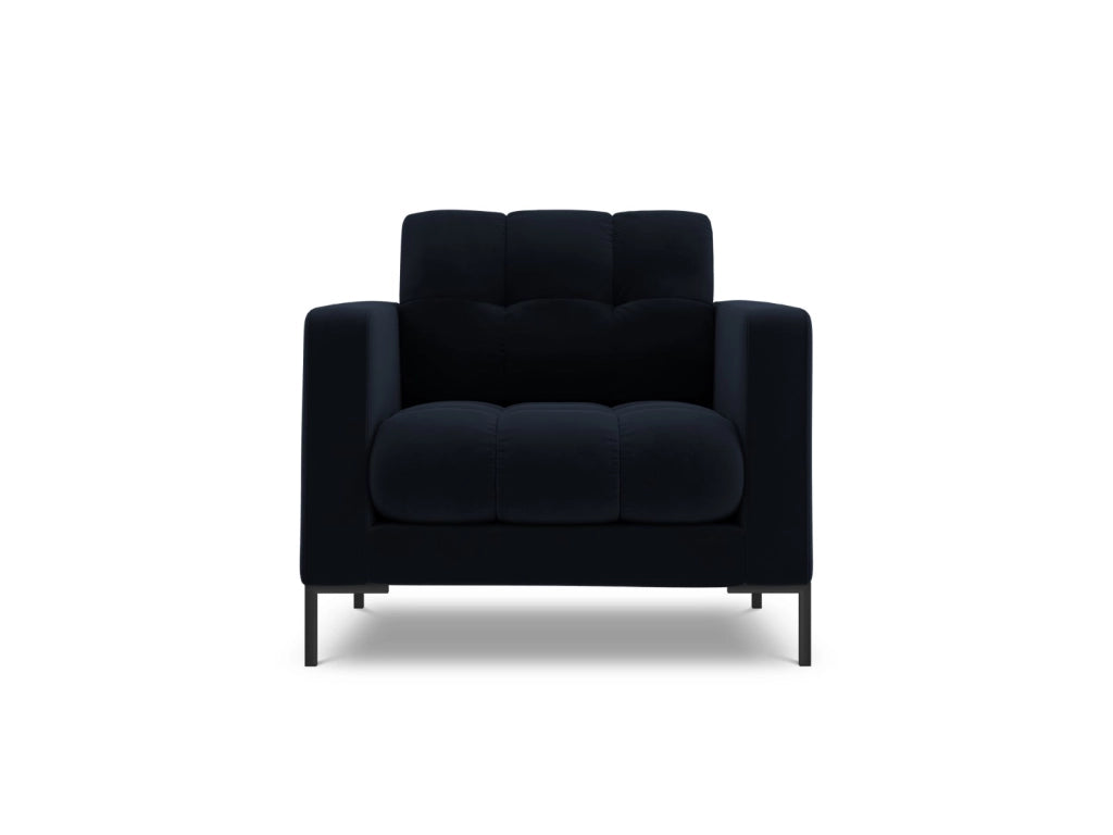 Cosmopolitan Design - Poltrona "Bali" in velluto blu scuro 