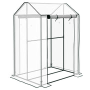 Serra per giardino ¨C Minimal ¨C 100x80x150 cm, bianco e verde