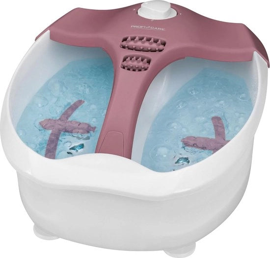 Bagnoschiuma per piedi con 4 programmi e 80W - Bianco/Rosso