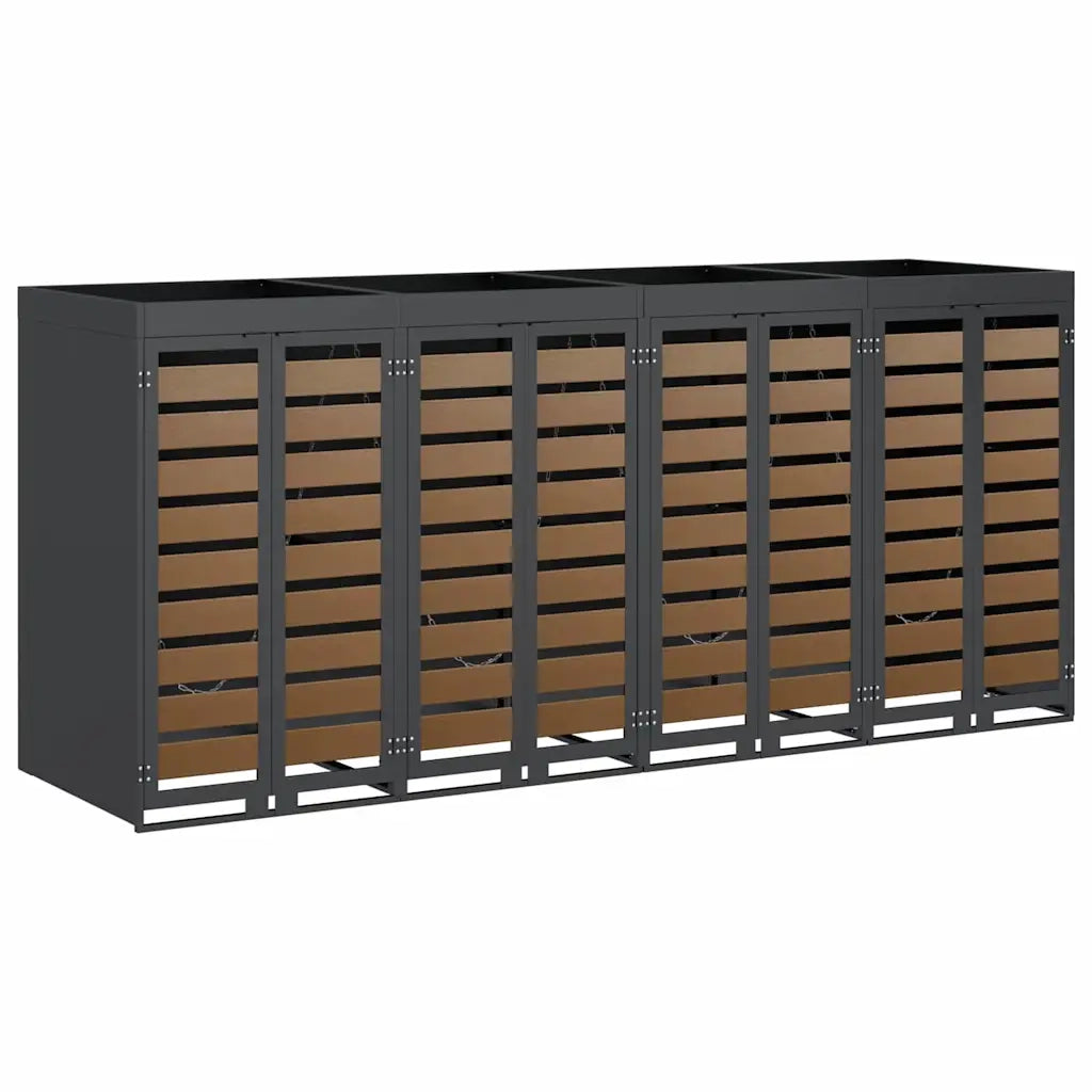 Contenitore per Rifiuti per 3 Bidoni 340 x 77.5 x 115.5 cm