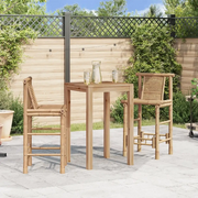Sgabelli da Bar 2 pz in Legno di Bambù 242494